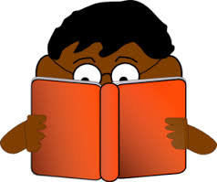 cartoon boy reading
